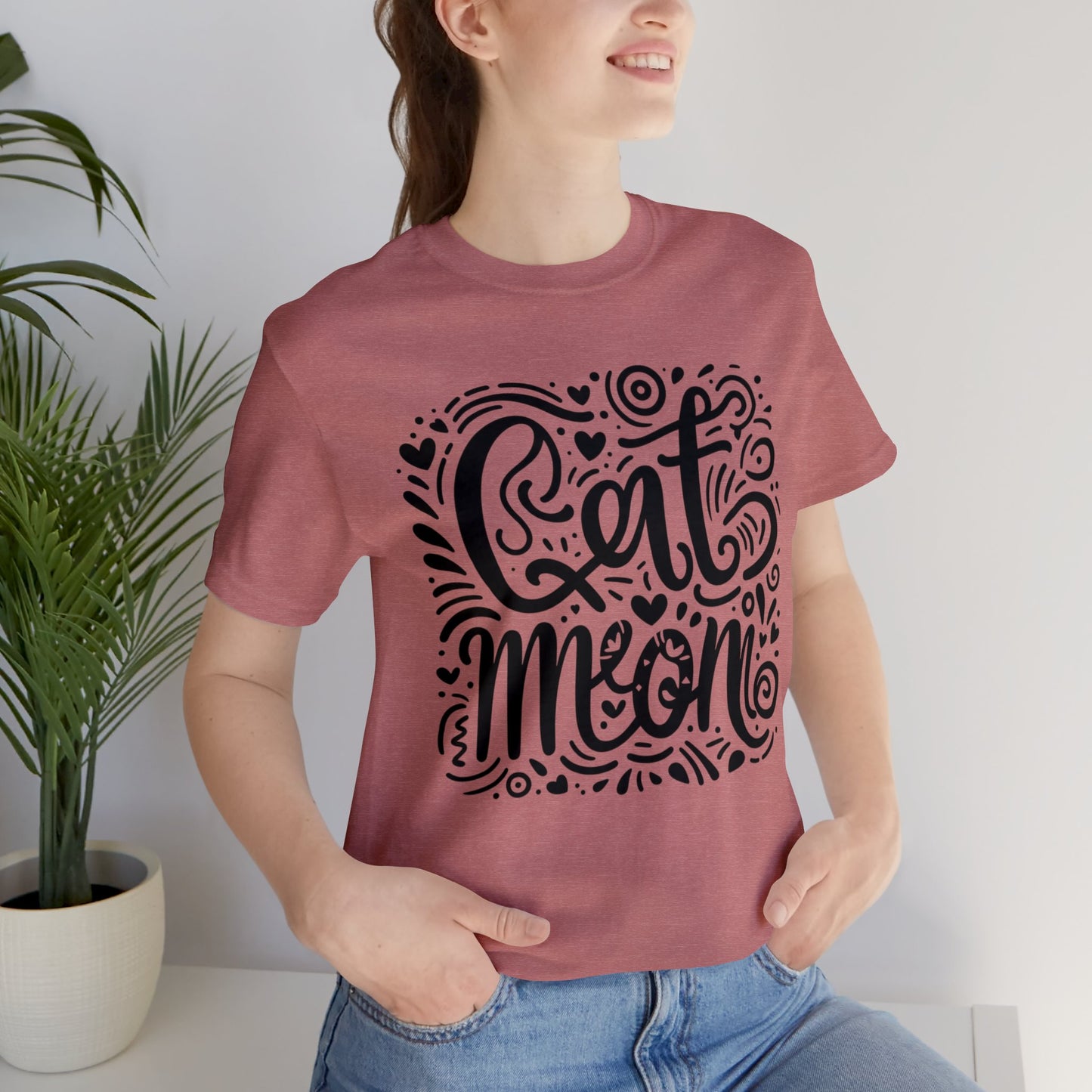 Cat Mommy Jersey Short Sleeve Tee