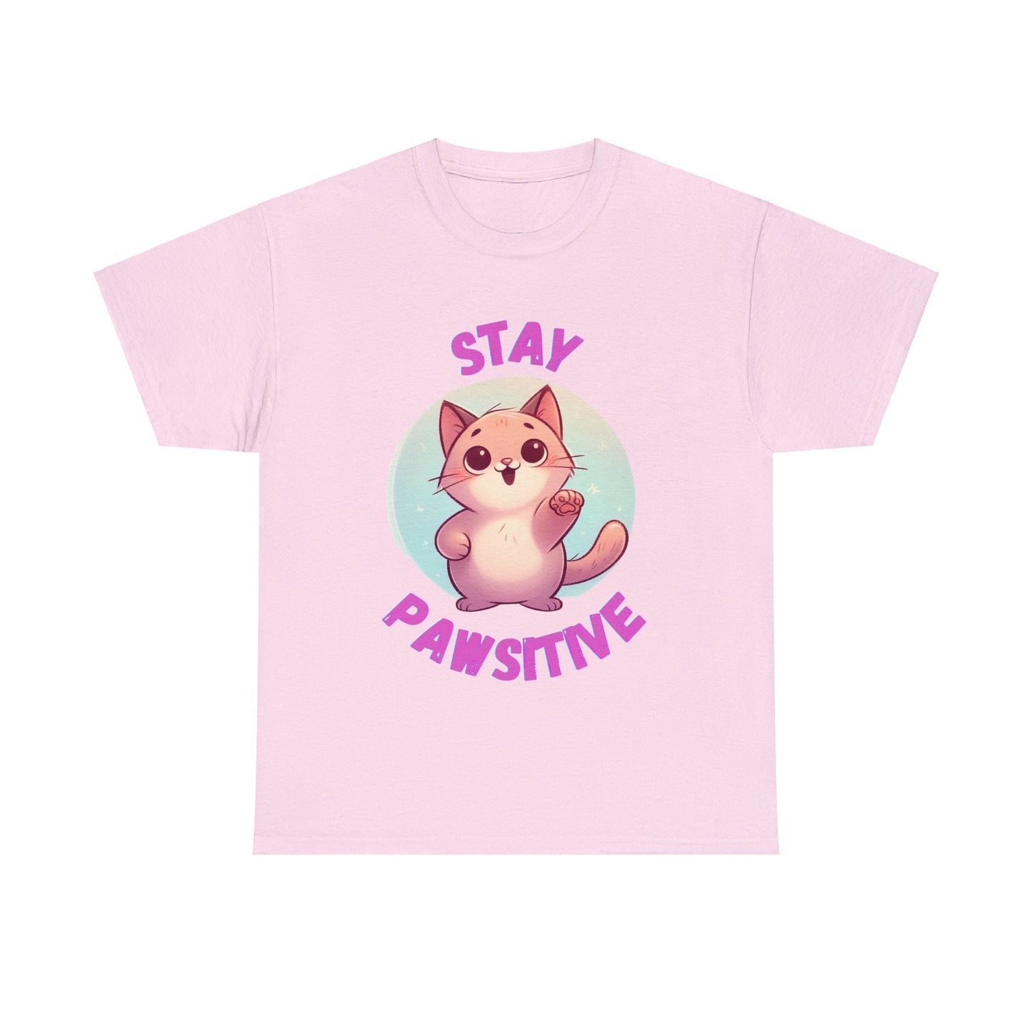 Stay Pawsitive Unisex Cotton T-Shirt