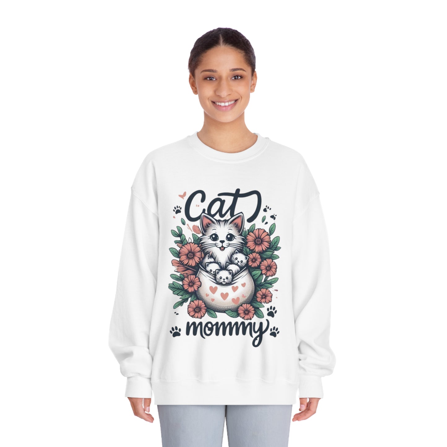 Cat Mommy Crewneck Sweatshirt