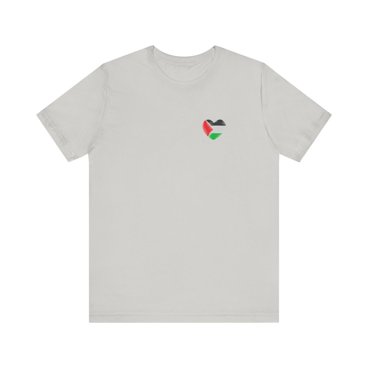 Free Palestine! Front and Back Design Unisex Jersey Short Sleeve Tee