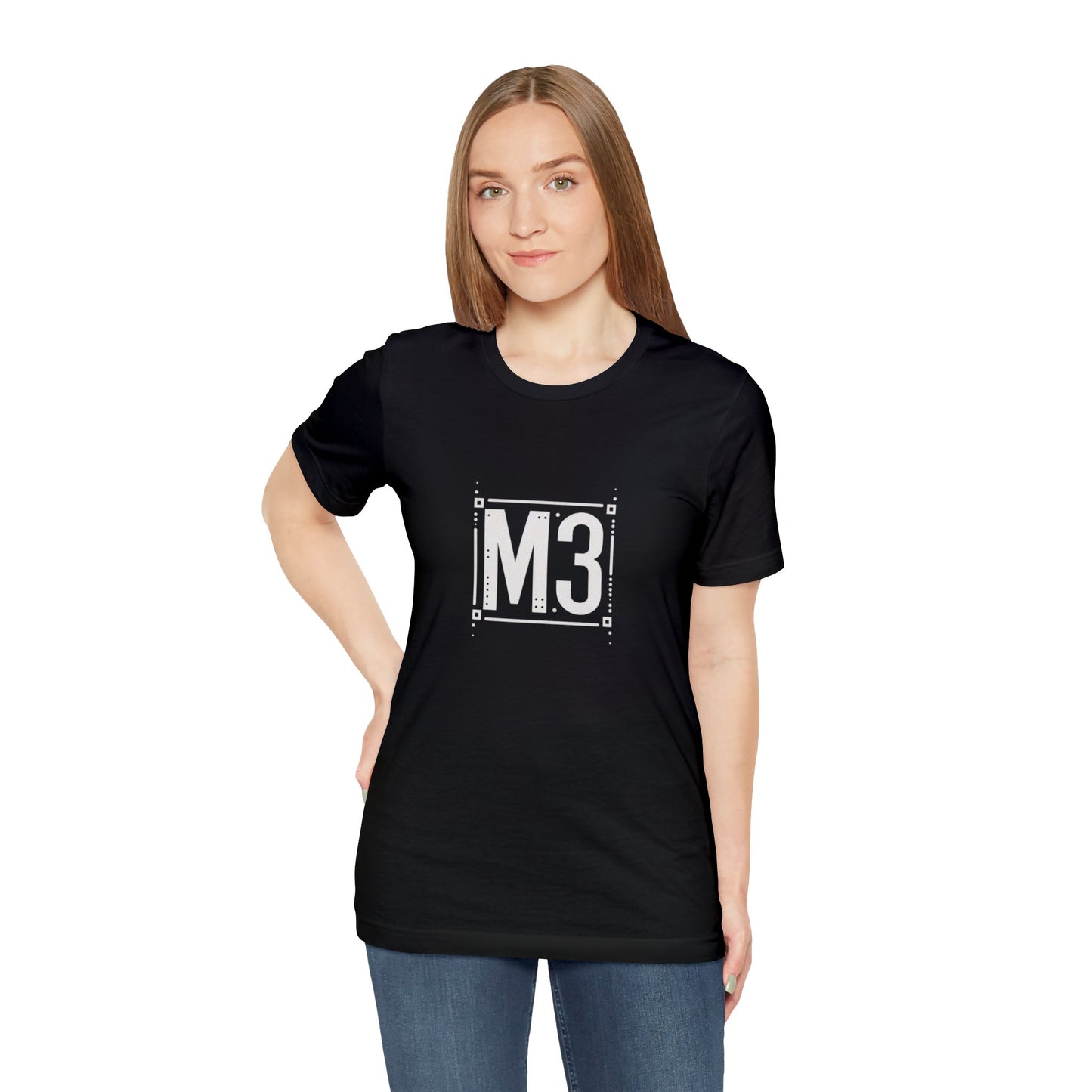 M3 Dark Black Unisex Jersey Short Sleeve Tee