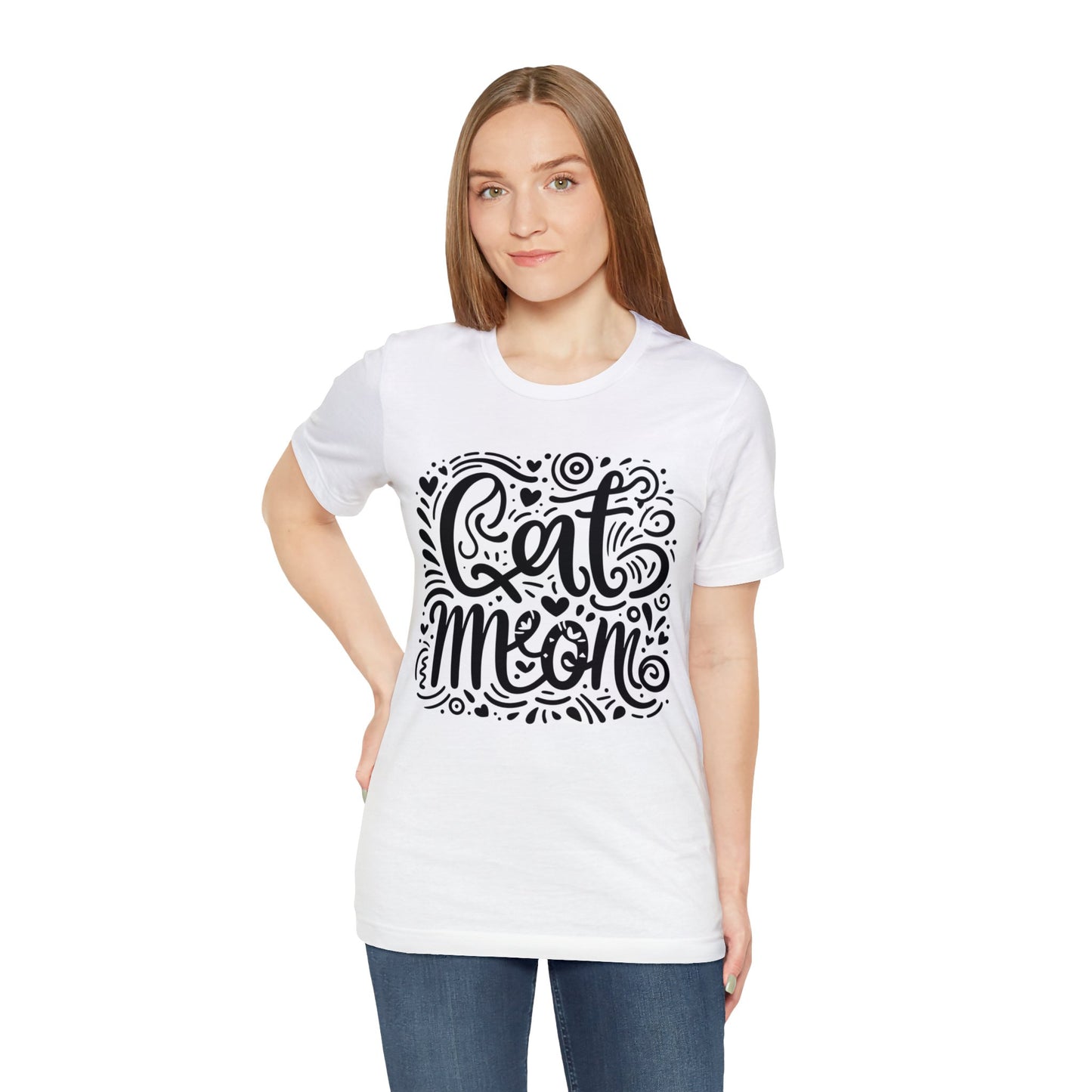 Cat Mommy Jersey Short Sleeve Tee