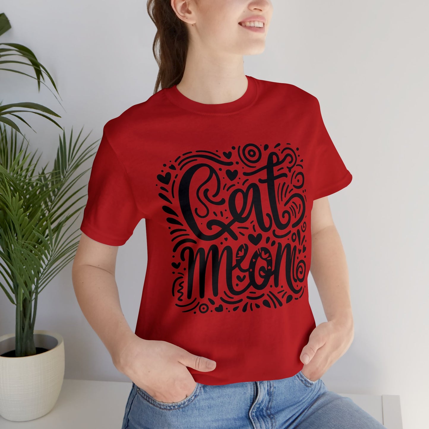 Cat Mommy Jersey Short Sleeve Tee