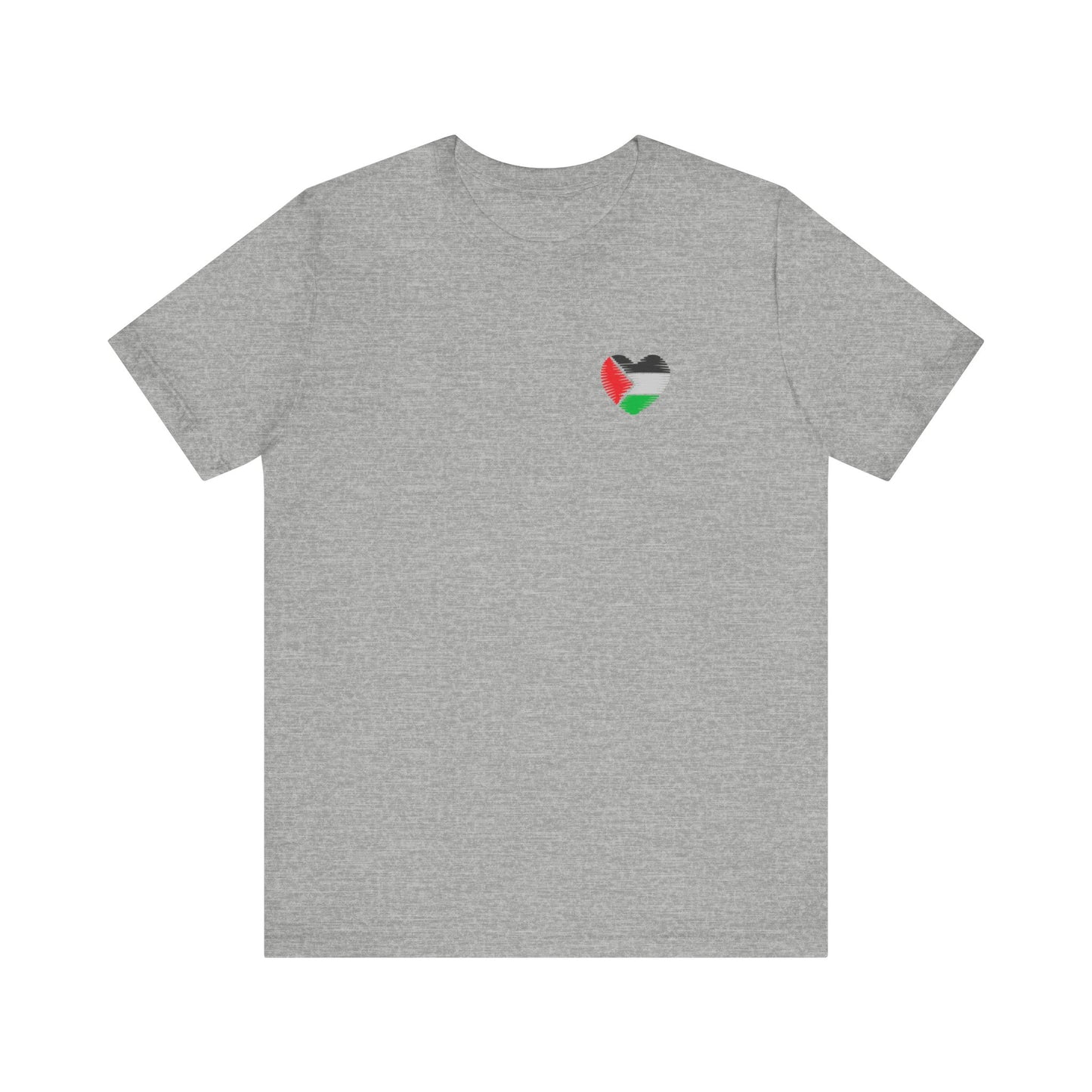 Free Palestine! Front and Back Design Unisex Jersey Short Sleeve Tee