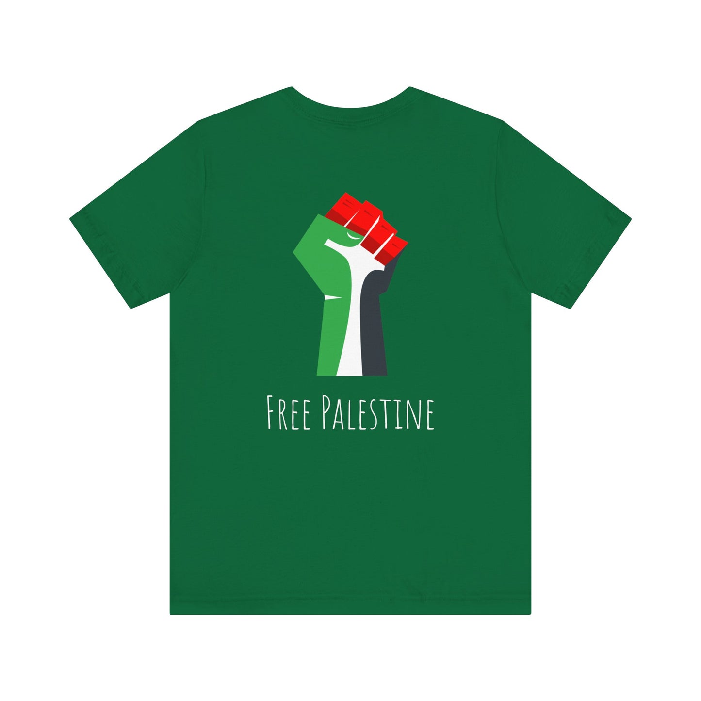 Free Palestine! Front and Back Design Unisex Jersey Short Sleeve Tee