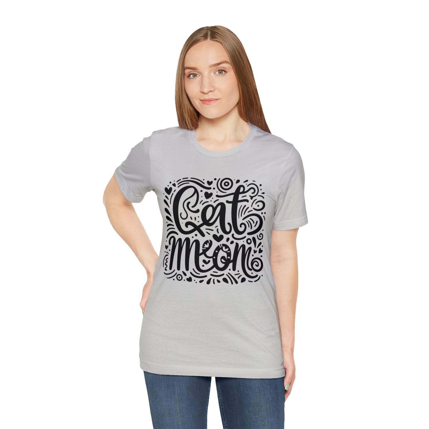 Cat Mommy Jersey Short Sleeve Tee