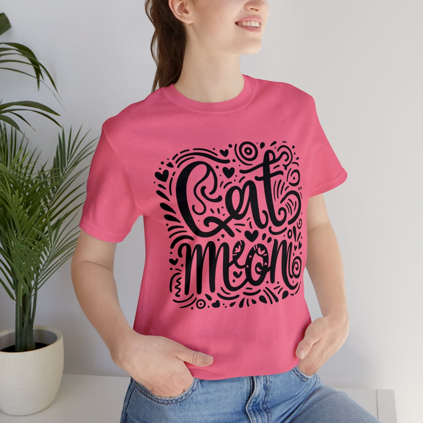 Cat Mommy Jersey Short Sleeve Tee