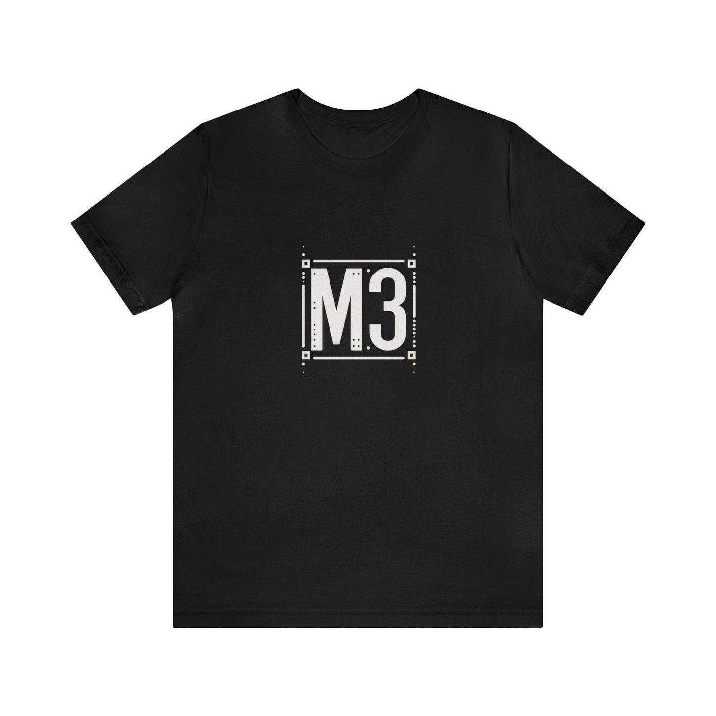 M3 Dark Black Unisex Jersey Short Sleeve Tee