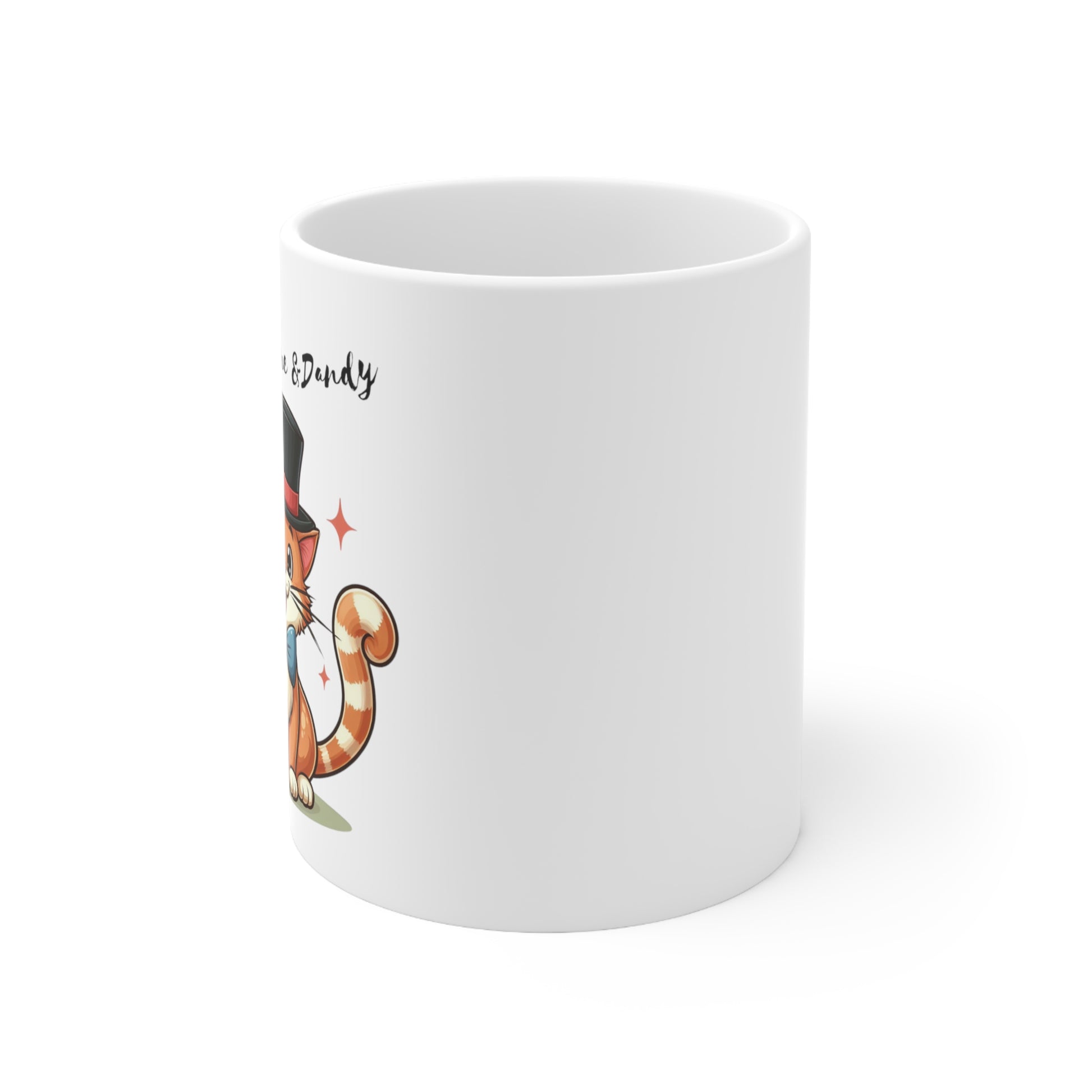 Feline Fine & Dandy Ceramic 11oz Coffee Mug