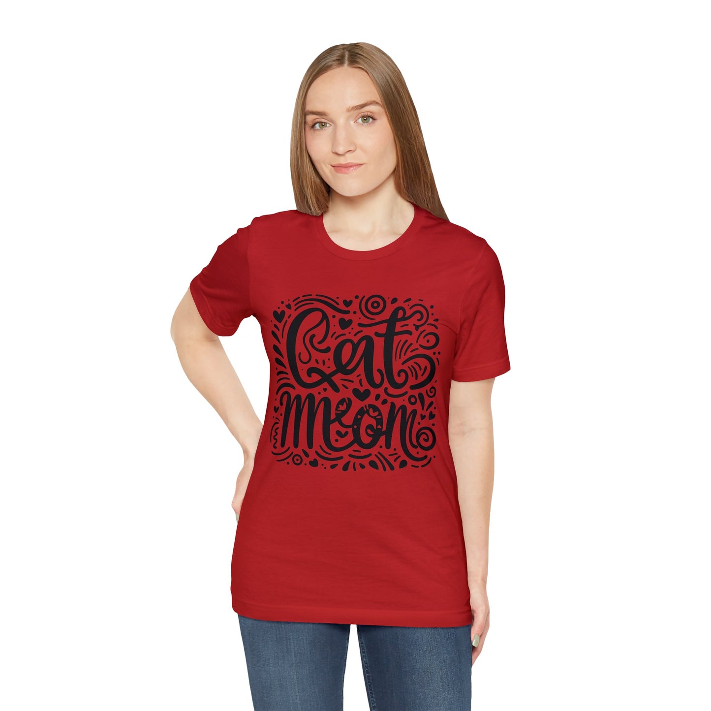 Cat Mommy Jersey Short Sleeve Tee