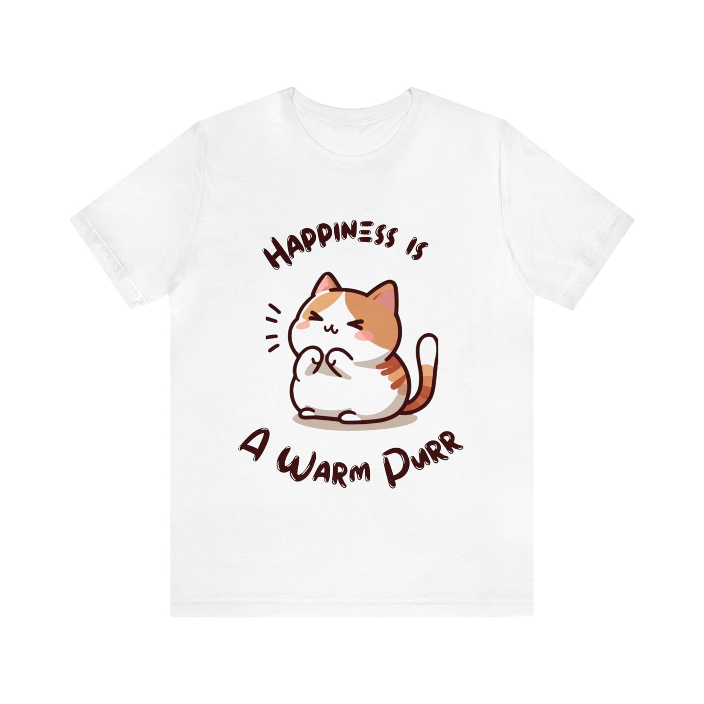 Happiness is a Warm Purr, Unisex Jersey -Shirt