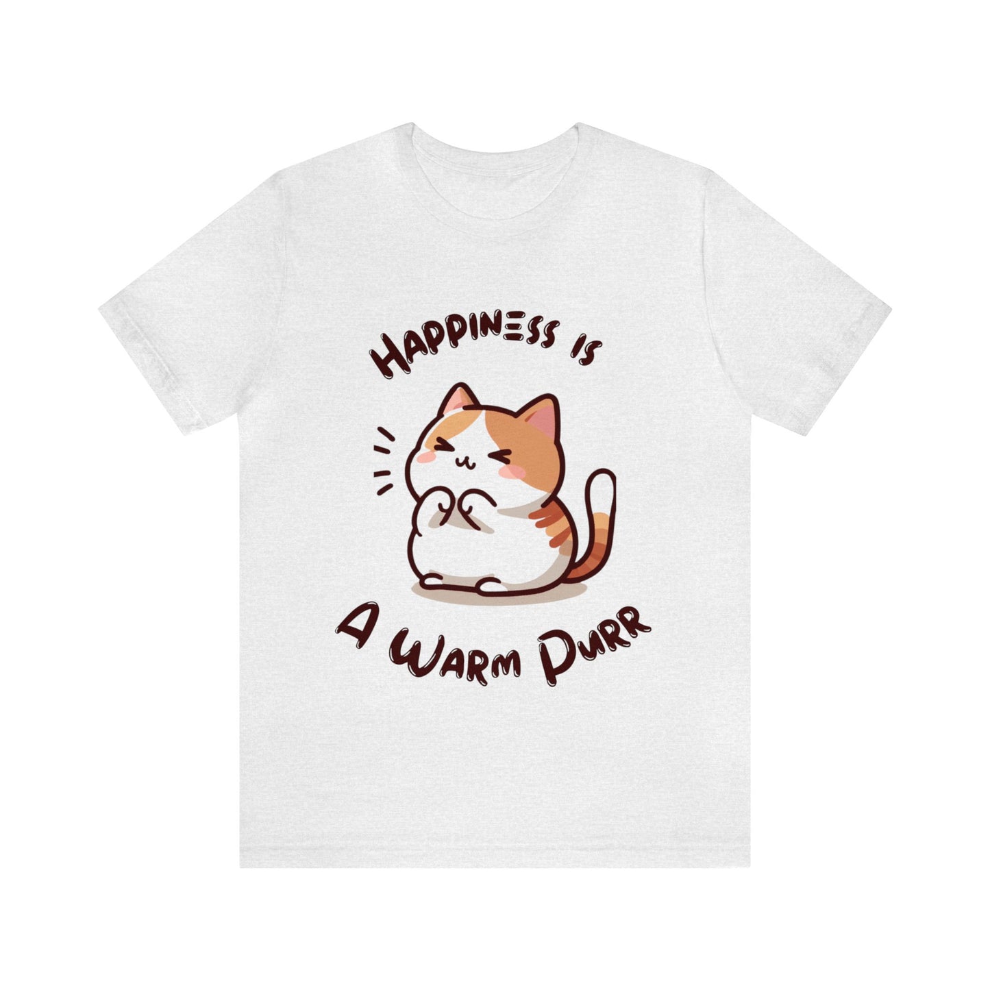 Happiness is a Warm Purr, Unisex Jersey -Shirt