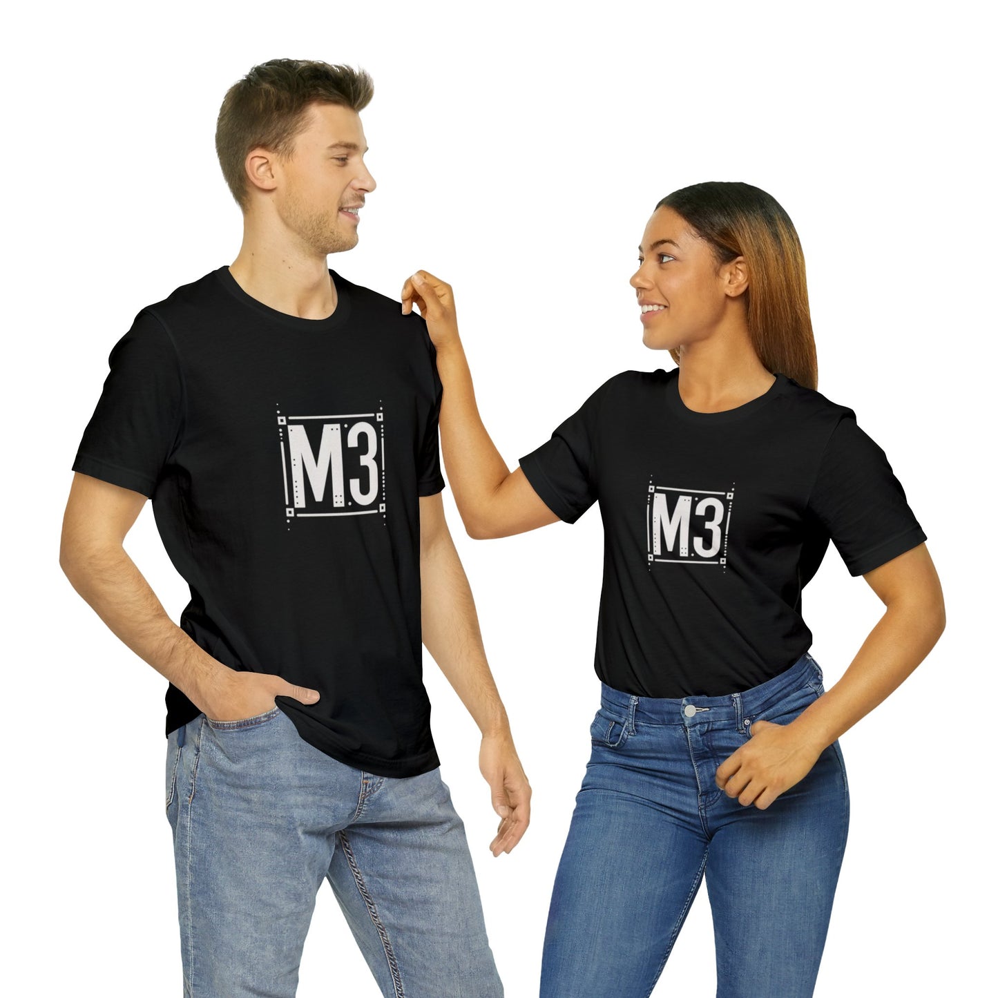 M3 Dark Black Unisex Jersey Short Sleeve Tee