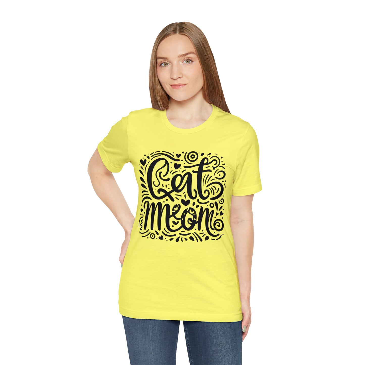 Cat Mommy Jersey Short Sleeve Tee