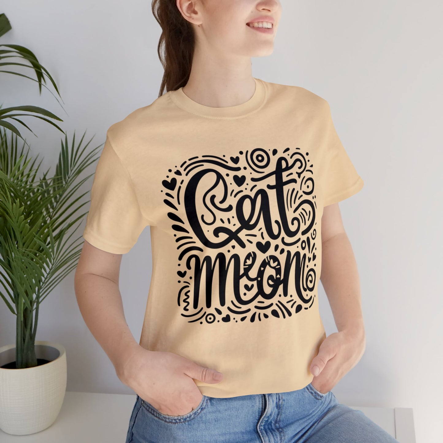 Cat Mommy Jersey Short Sleeve Tee