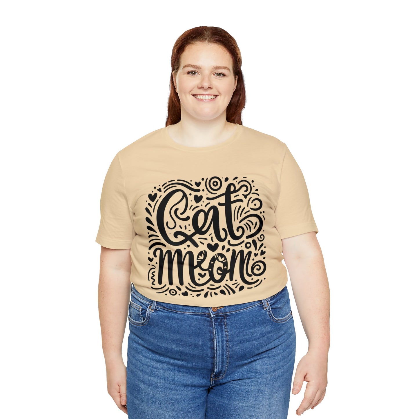 Cat Mommy Jersey Short Sleeve Tee