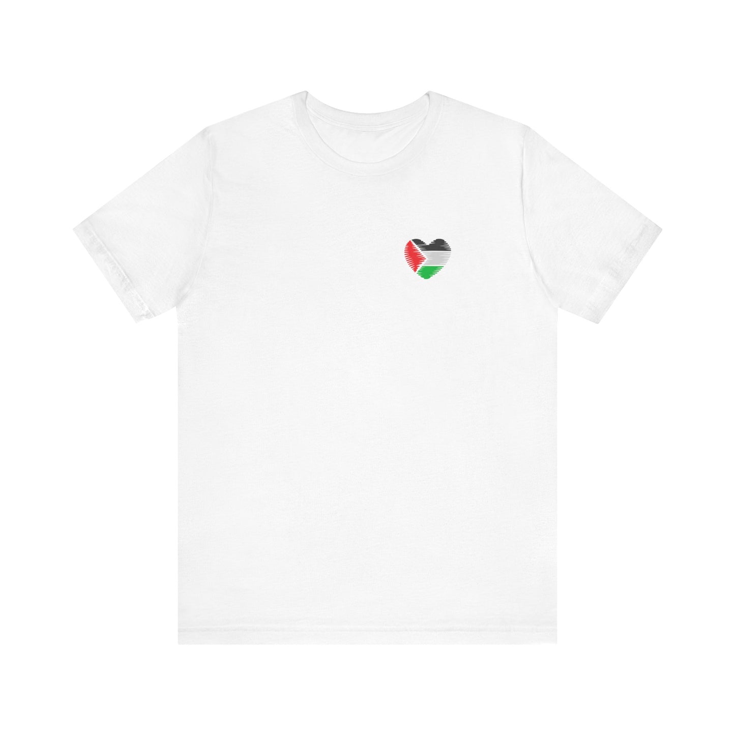 Free Palestine! Front and Back Design Unisex Jersey Short Sleeve Tee