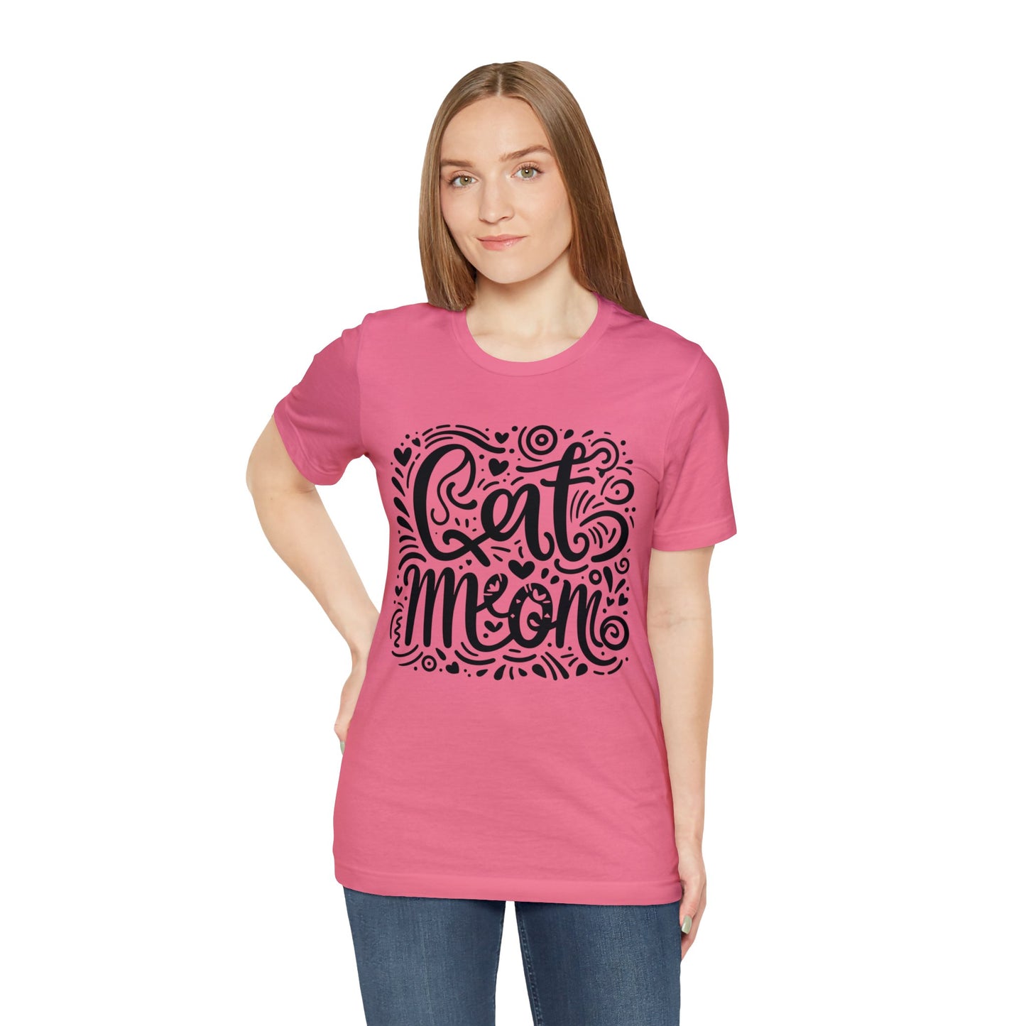 Cat Mommy Jersey Short Sleeve Tee