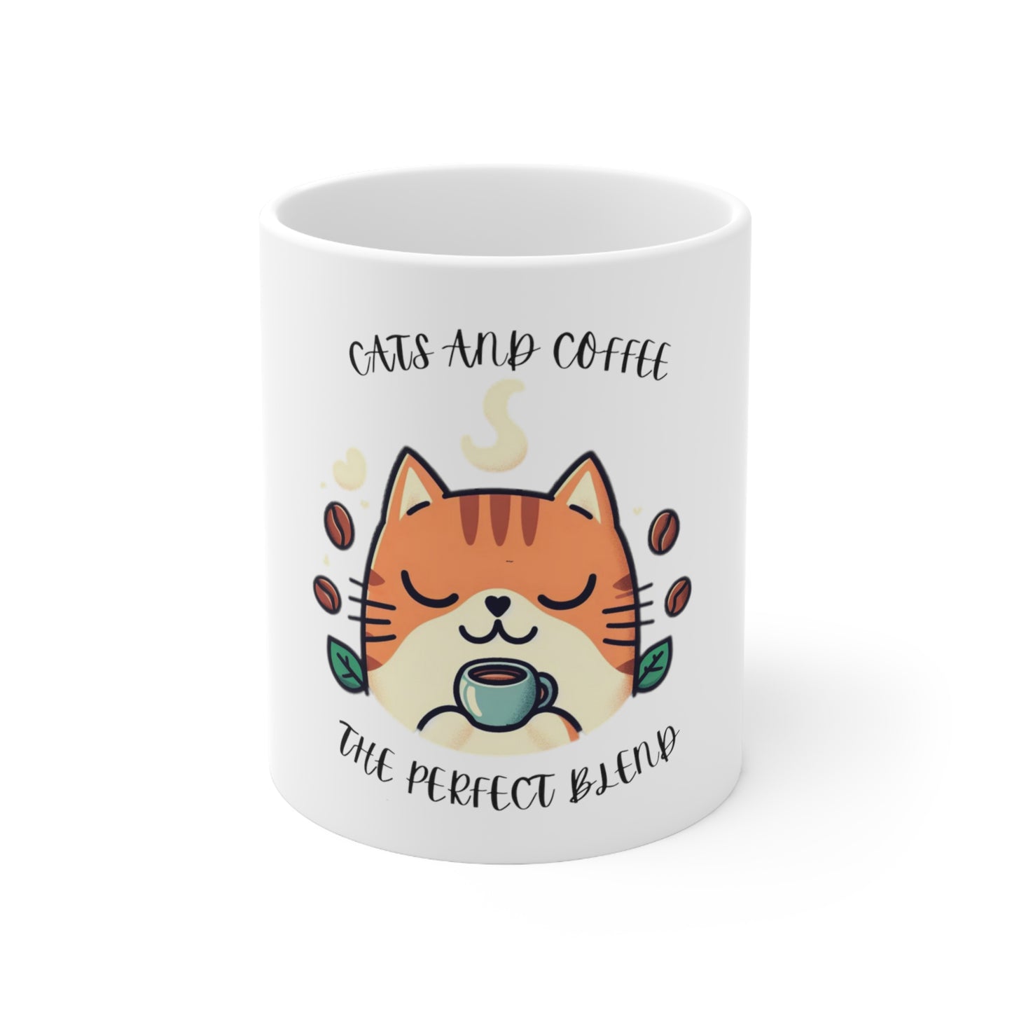 Cats & Coffee the Perfect Blend 11oz Ceramic Coffee Mug