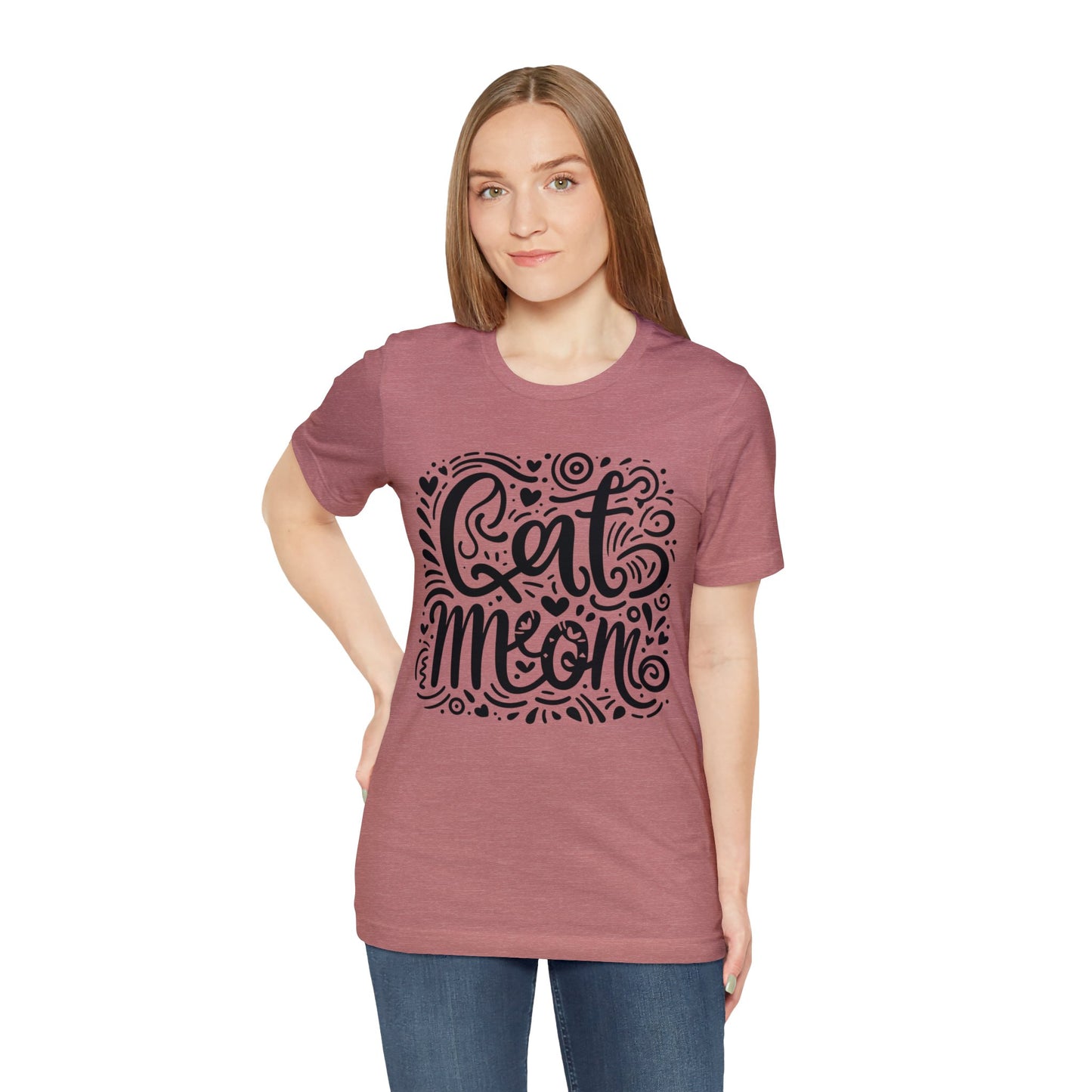 Cat Mommy Jersey Short Sleeve Tee