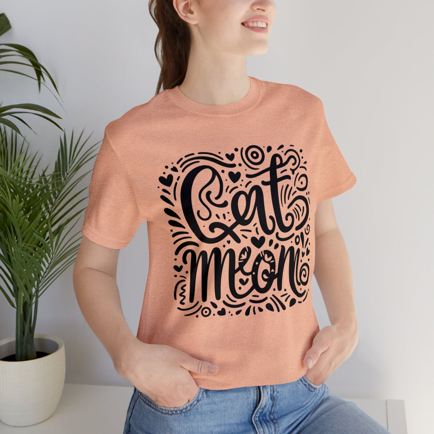 Cat Mommy Jersey Short Sleeve Tee