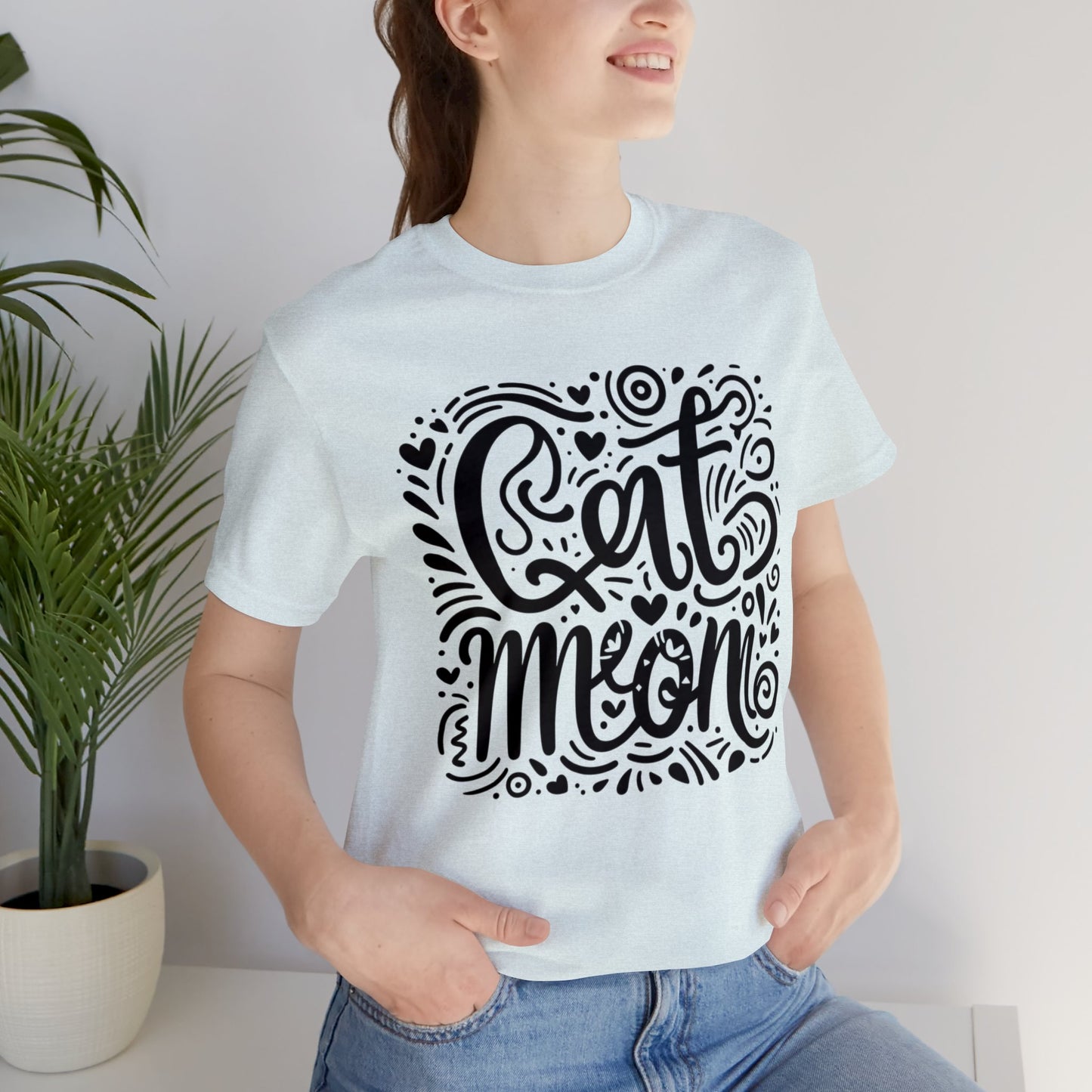 Cat Mommy Jersey Short Sleeve Tee