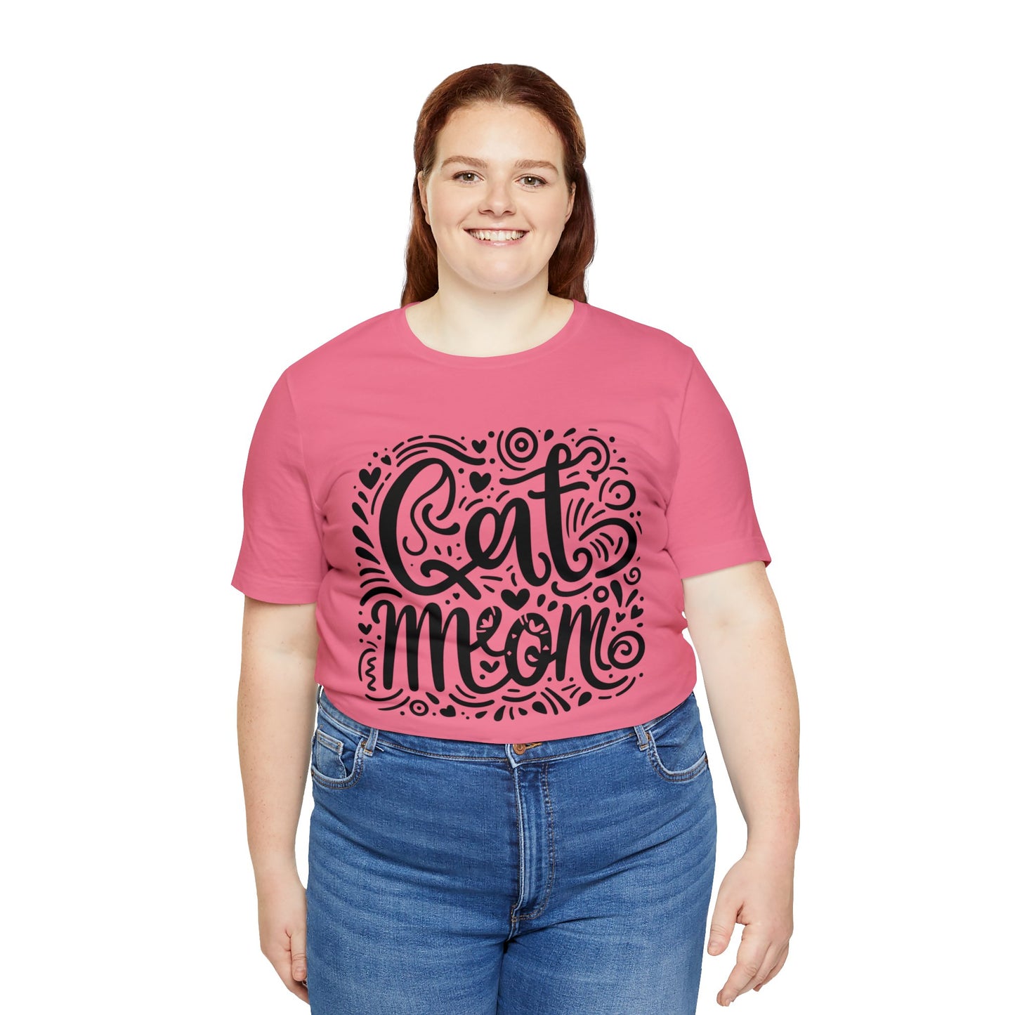 Cat Mommy Jersey Short Sleeve Tee