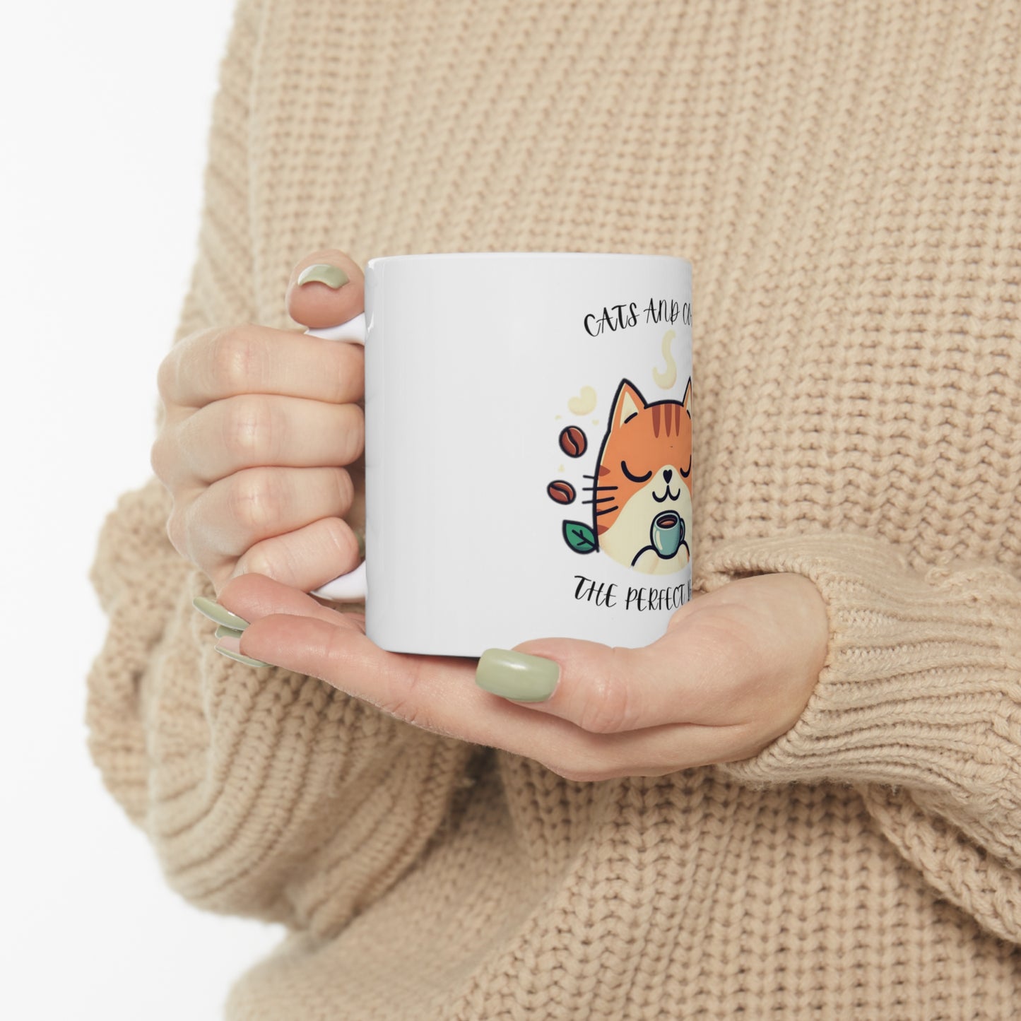 Cats & Coffee the Perfect Blend 11oz Ceramic Coffee Mug