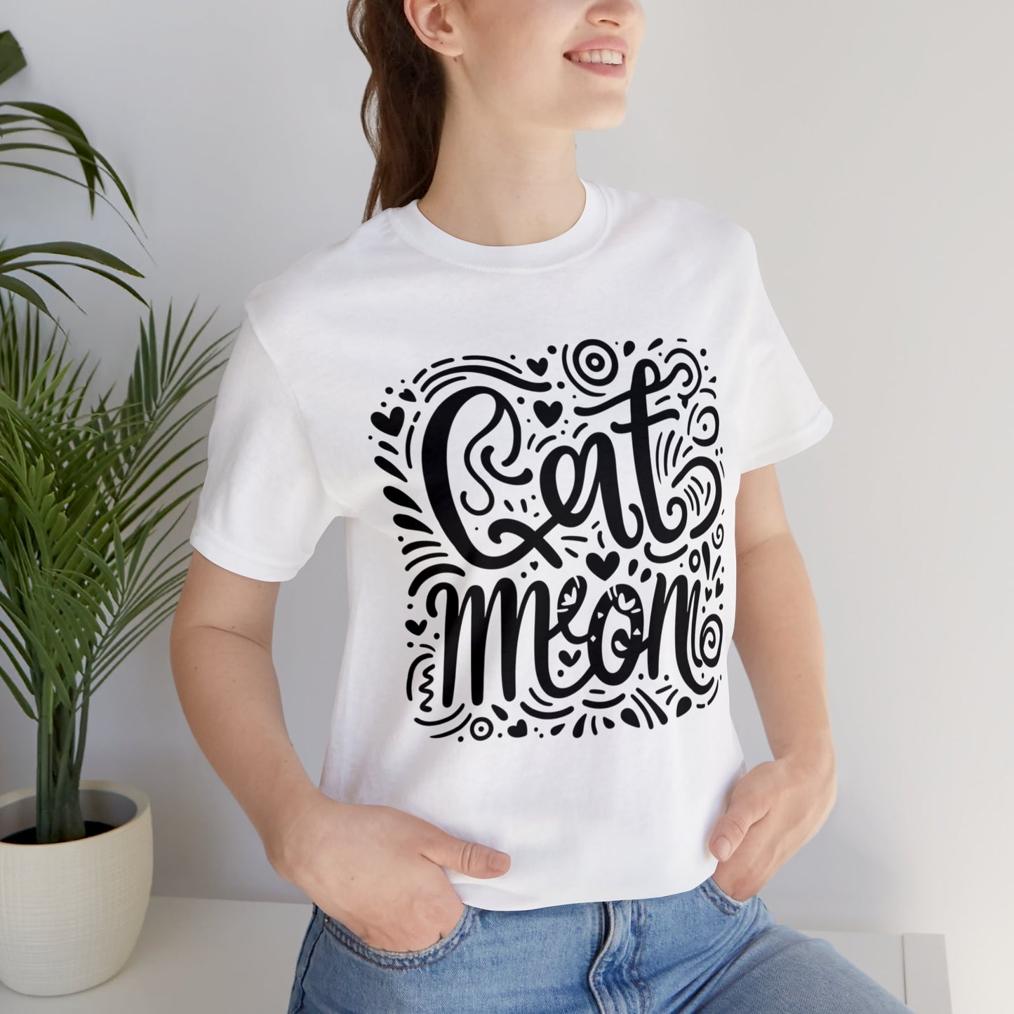 Cat Mommy Jersey Short Sleeve Tee