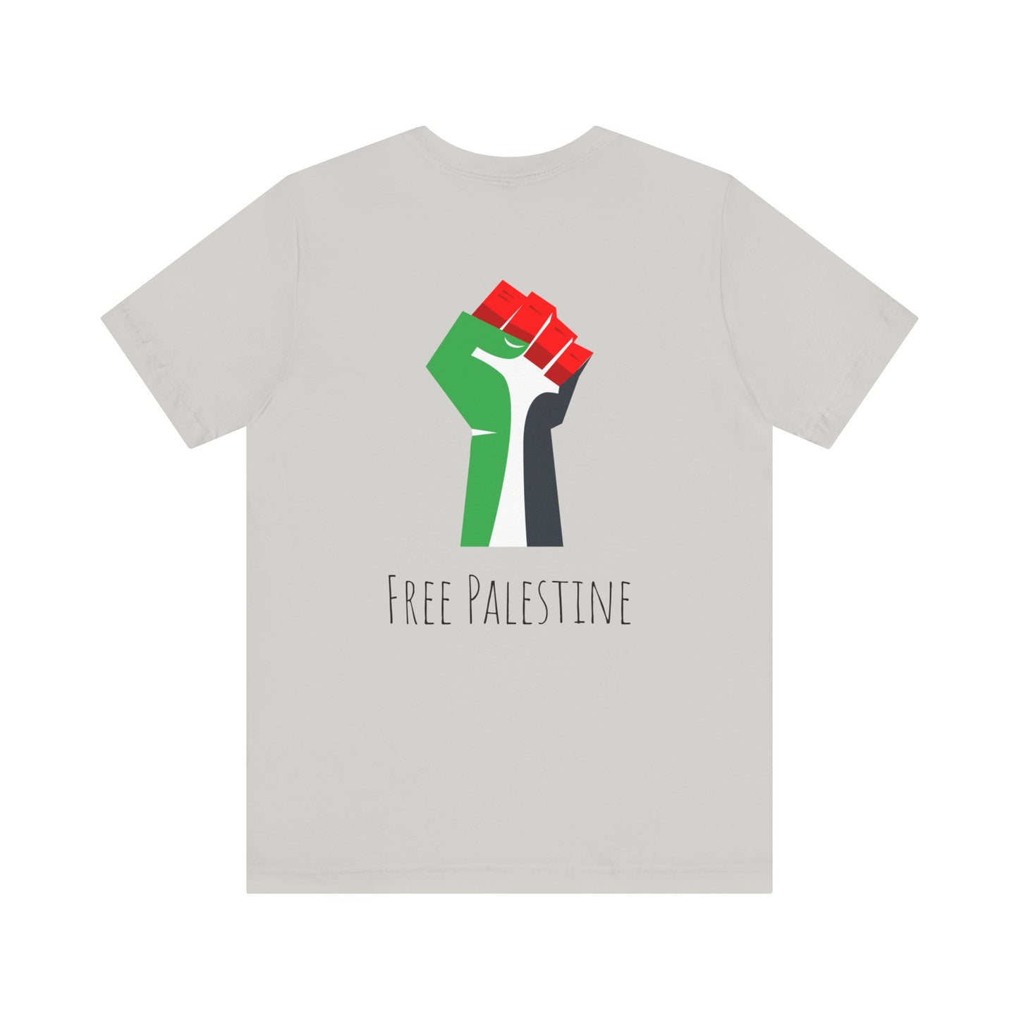 Free Palestine! Front and Back Design Unisex Jersey Short Sleeve Tee