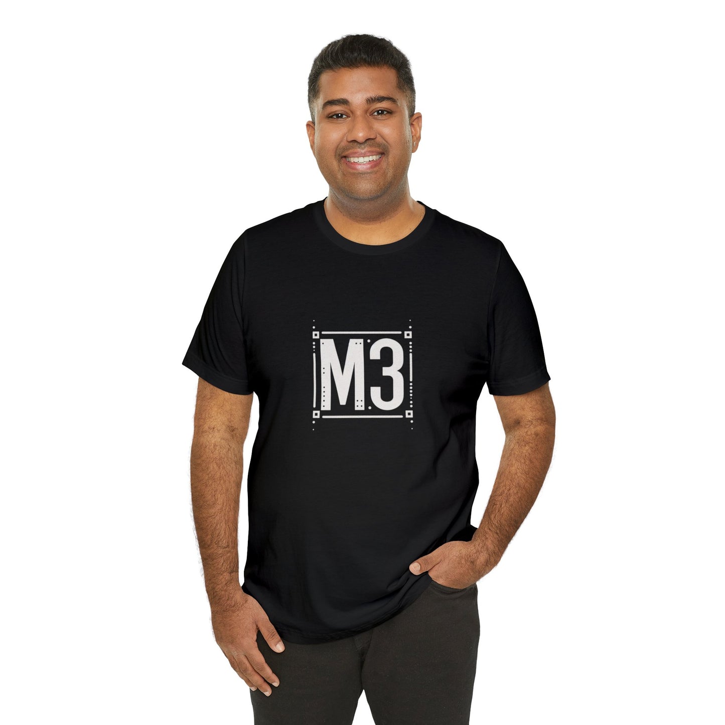 M3 Dark Black Unisex Jersey Short Sleeve Tee