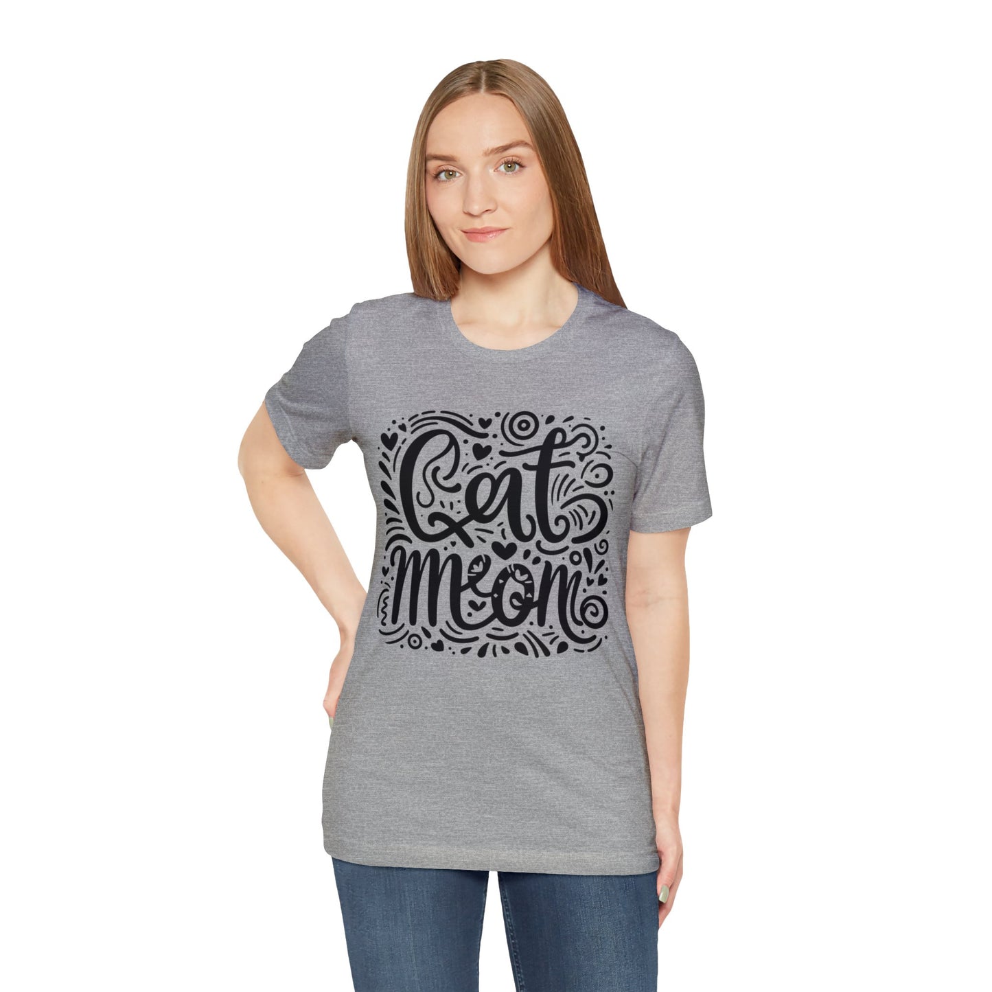 Cat Mommy Jersey Short Sleeve Tee