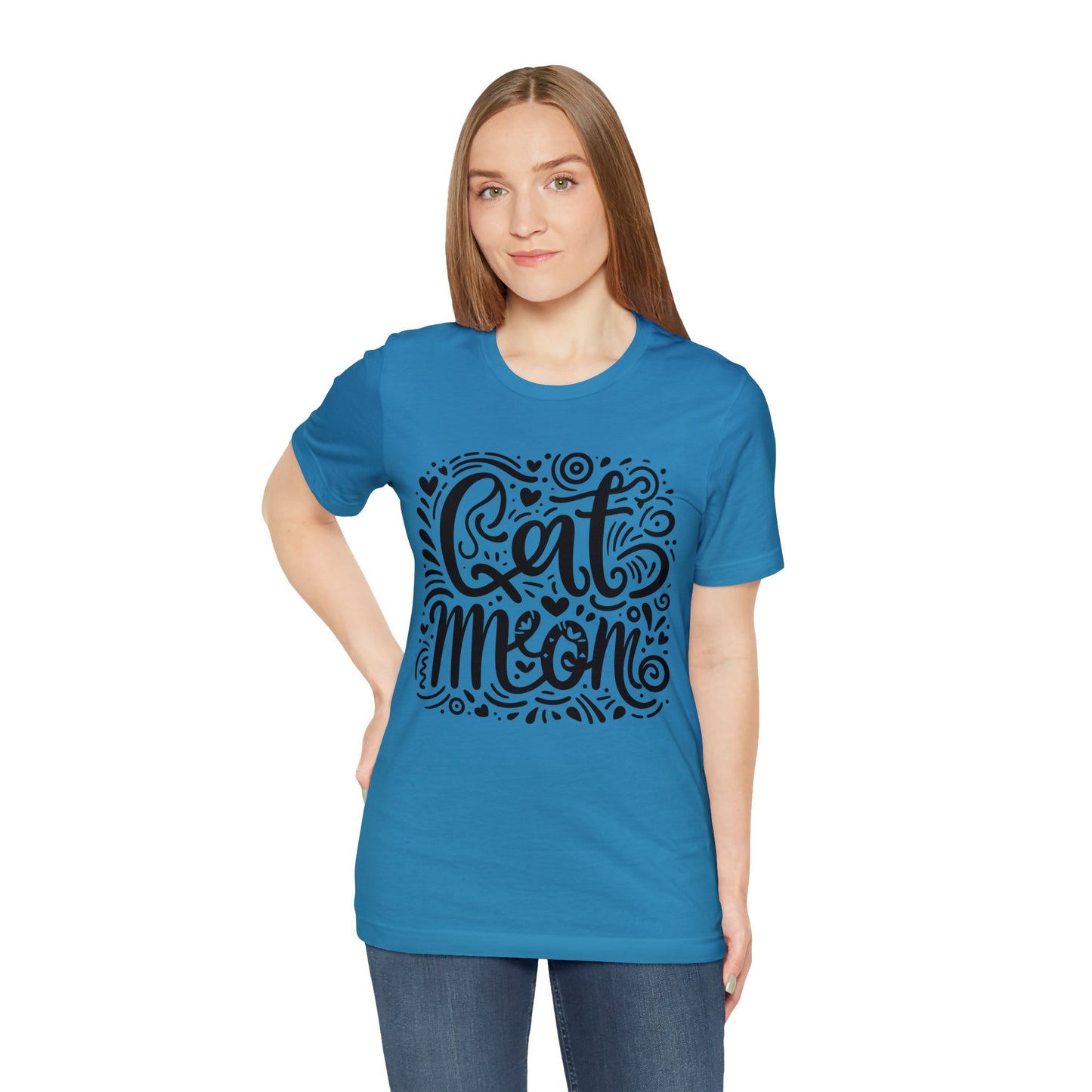 Cat Mommy Jersey Short Sleeve Tee